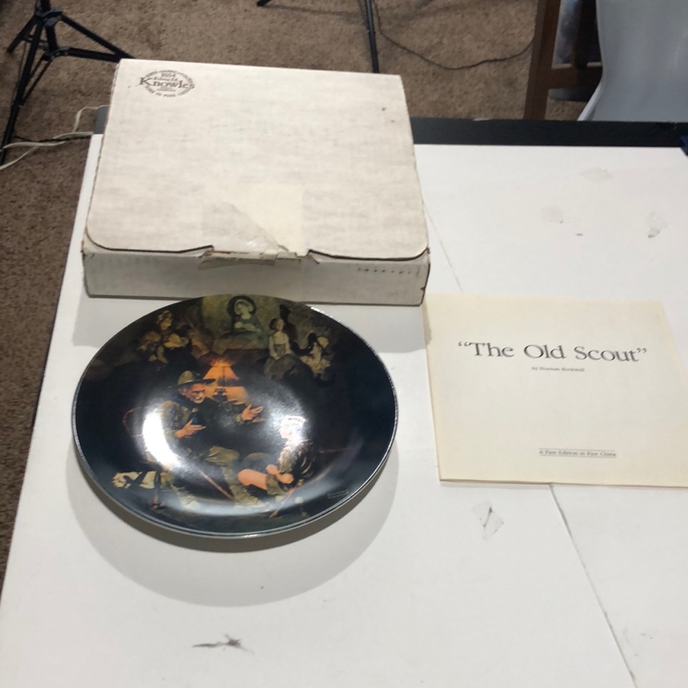 Edwin M. Knowles Old School by Norman Rockwell collector’s plate